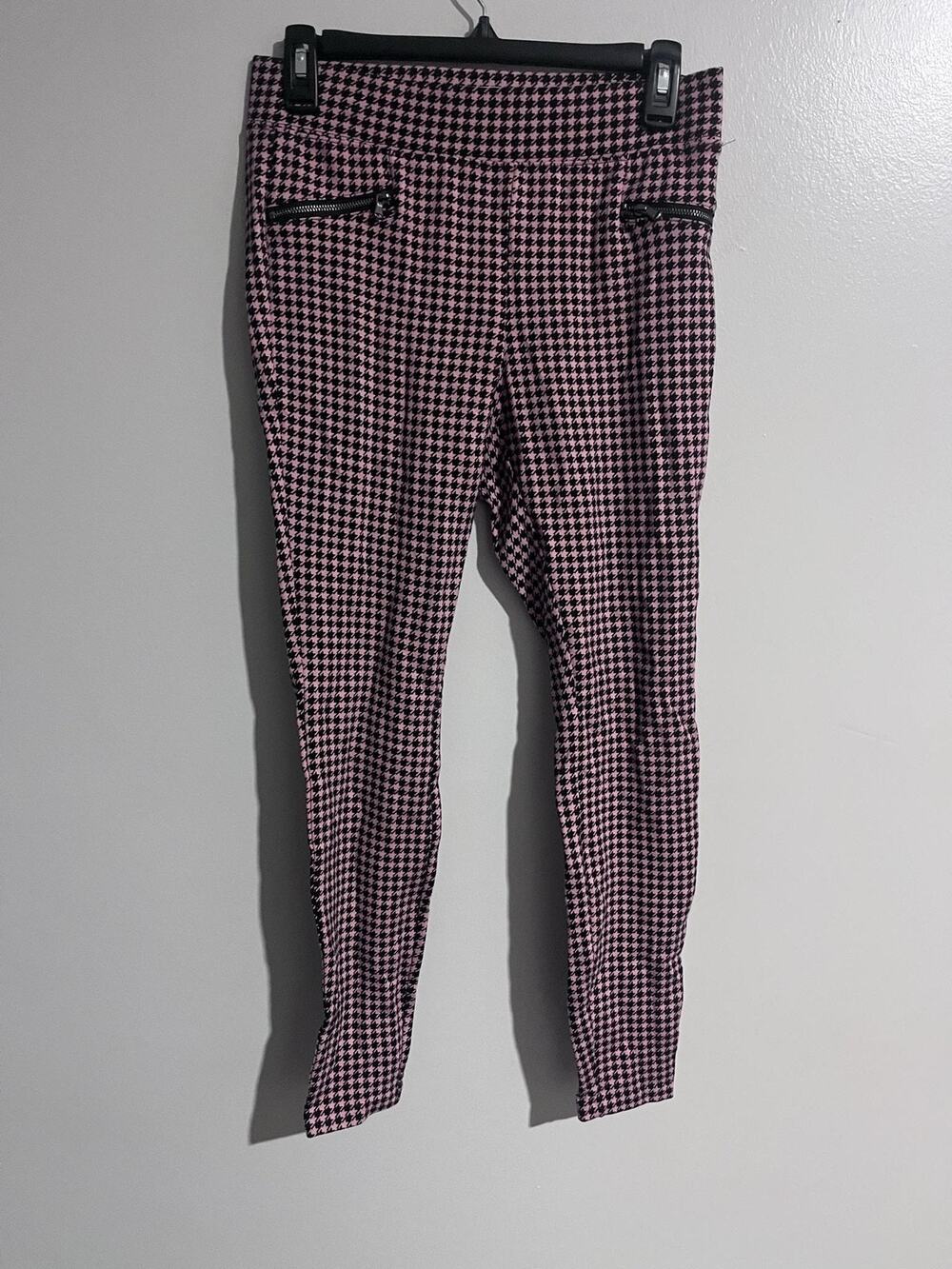 Old Navy Pants Womens S Pink Houndstooth Jegging Stevie Pull On Stretch